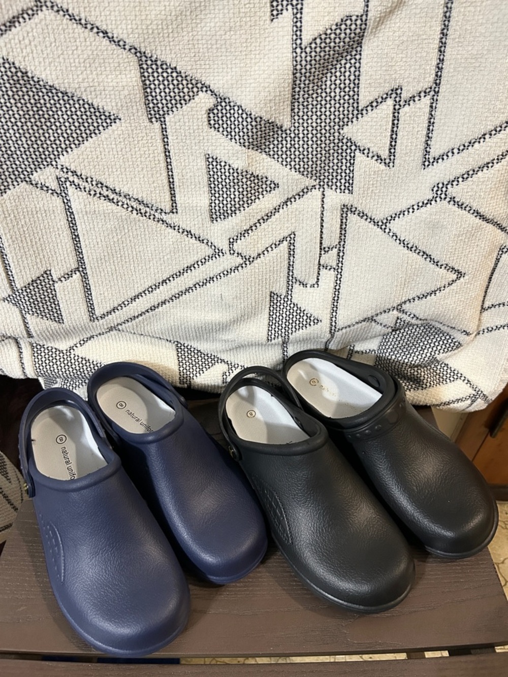 EUC Natural Uniforms Ultralite Women's Nursing Medical Clogs. Two pair of shoes.